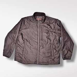 Free Country Mens Full Zip Lightweight Puffer Jacket Pockets Black XXXL